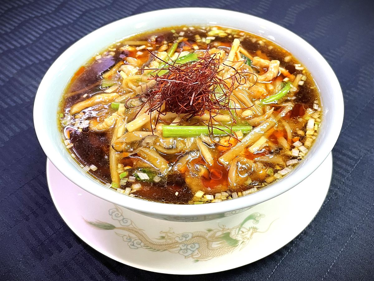 搾菜肉絲辛麺